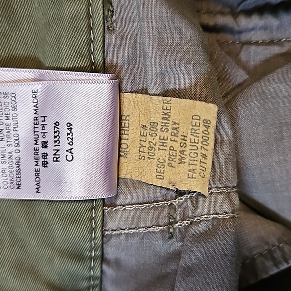 MOTHER Denim Shaker Prep Fray In Killing Time Size 25 - Picture 10 of 11